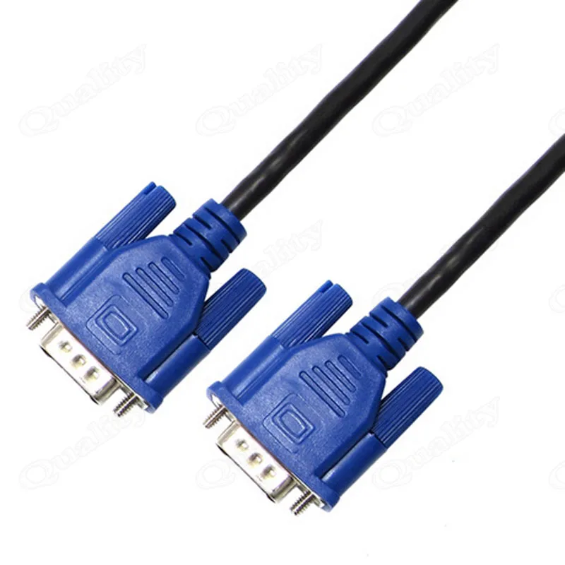 

1.5M VGA Cable Double Magnetic Ring All Access 4+5 Blue Head VGA Connection Line Exclusive For Widescreen Display