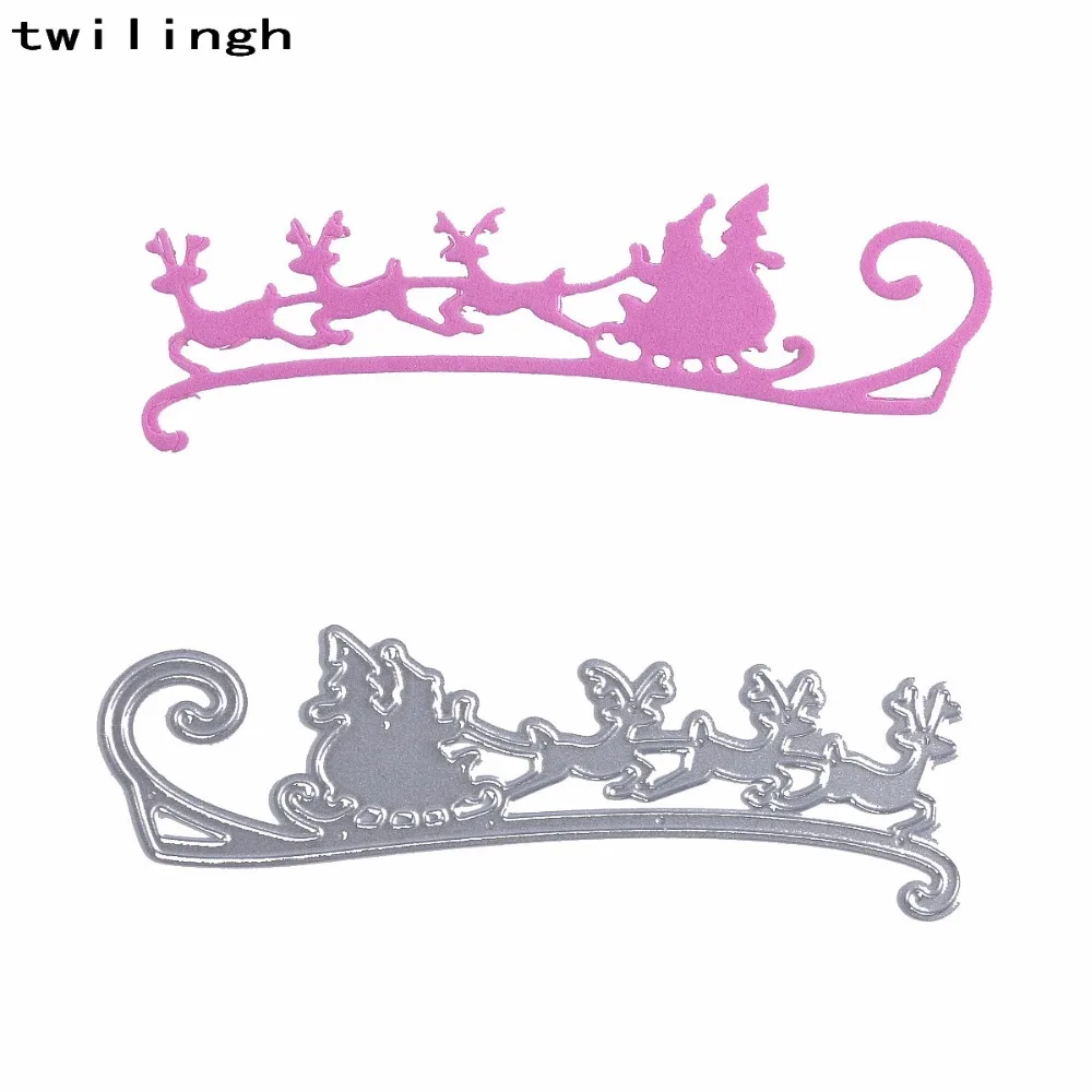 

Christmas Sled Cutting Dies Stencils For Painting DIY Scrapbooking Embossing Folder Decorative Card Making Paper Craft Supplies