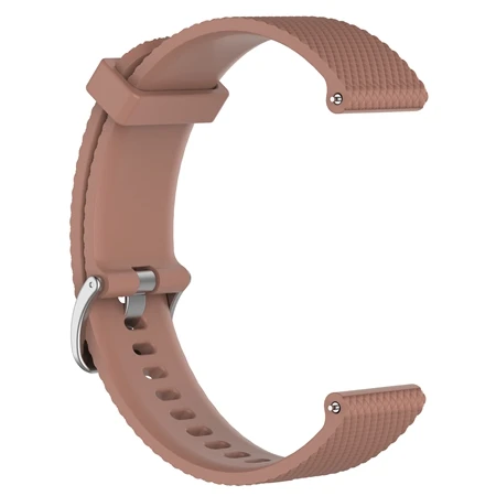 Силиконовый ремешок для часов huawei GT, ремешок для часов 22 мм, ремешок для часов Huami Amazfit GTR 47 мм, браслет с металлической пряжкой - Цвет: brown