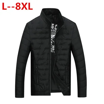

plus 10XL 8XL 6XL 5XL 2018 Hot Selling Men's Fashion Casual Winter Outwear Coat Comfortable Jacket 3 Colors Plus Size Wholesale