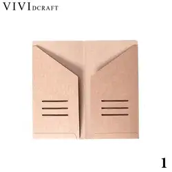 Vividcraft офиса путешественника Тетрадь Kraft Бумага Pocker Бизнес держатель для карт кольцо связующего Papelaria Файл Организатор