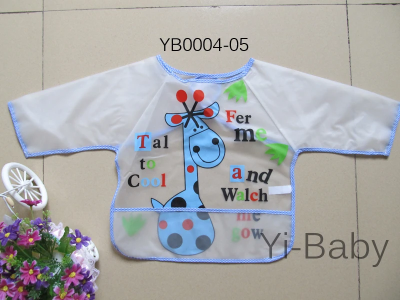 

YB0004-05 Baby bib Infant saliva towels Baby Waterproof bib Painting clothes 12Pieces/Set Free Shipping