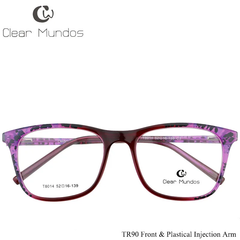 CLEAR MUNDOS TR90 Glasses Frame Fashion Myopia Men Optical Frames Women Prescription Eyeglasses Clear lens Glasses for #T8014 CLEAR MUNDOS TR90 Glasses Frame Fashion Myopia Men Optical Frames Women Prescription Eyeglasses Clear lens Glasses for #T8014
