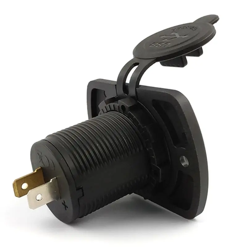  DIY 12V 24V Dual USB Auto Ladegerät Power Adapter Panel 5V 2.1A für iphone Auto Boot Marine handy G