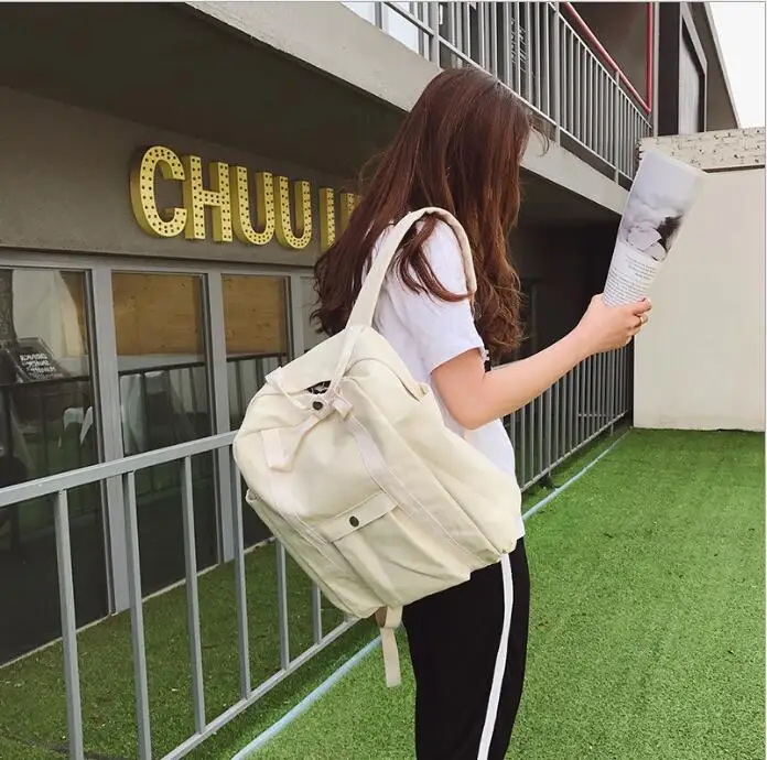 

2018 new Korean fashion Lap top college wind women's backpack casual large capacity travel backpack
