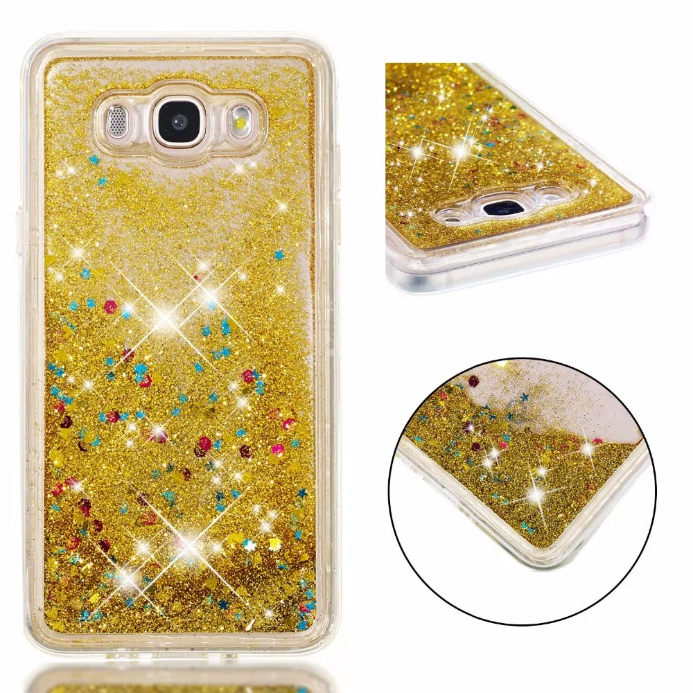 Glitter Liquid cases For Fundas Samsung Galaxy A8 NOTE8 S9 S8 Plus A510 A3 A5 A7 J310 J530 J710 2016 2017 Anti-knock soft cover |