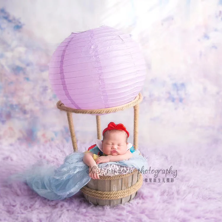 newborn baby photography hot air balloon