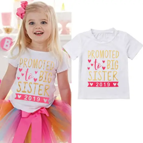 2018 Fashion Kids Girls Summer T shirt Tees Toddler Baby Girls Funny