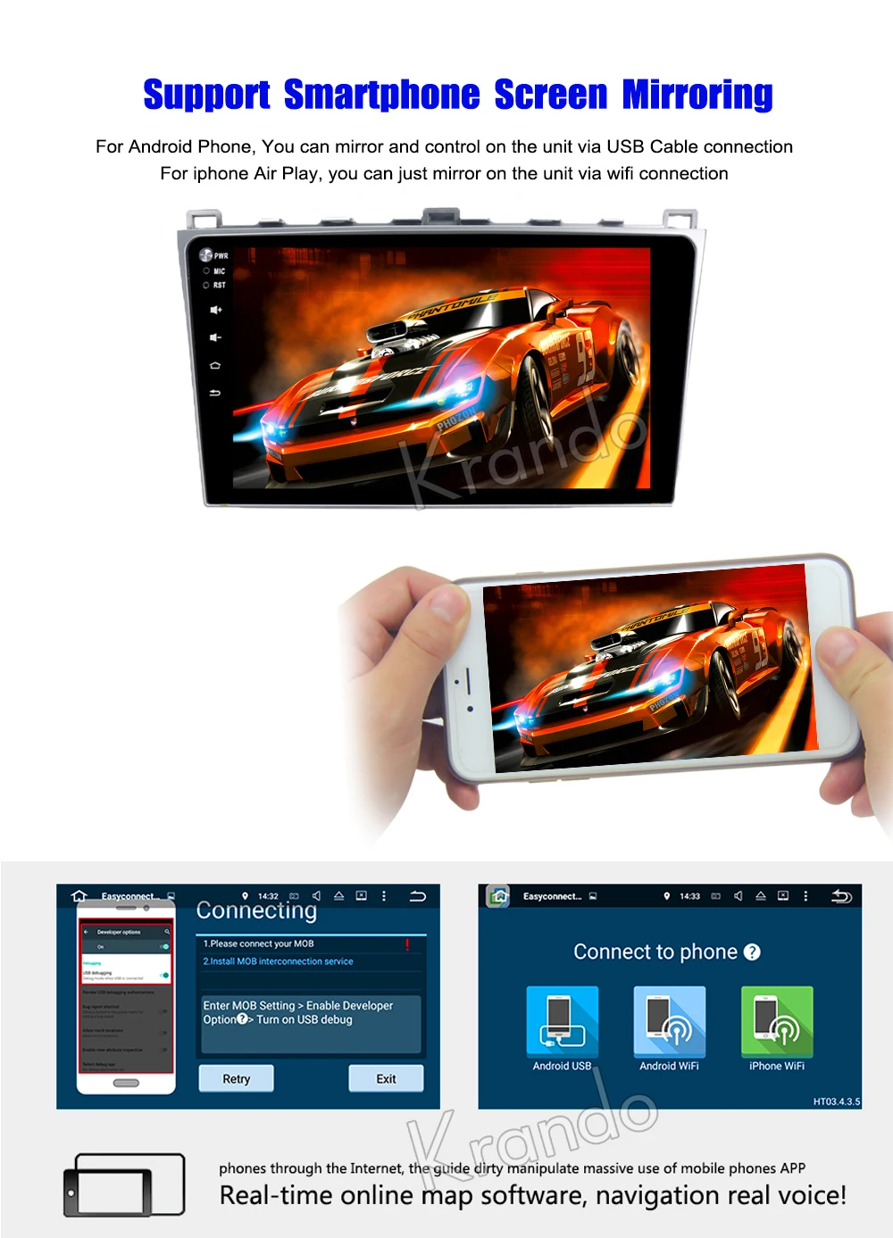 Sale Krando Android 8.1 10.1" Full touch car navigation system for Mazda 6 ruiyi ultra 2008-2012 multimedia player gps wifi Bluetooth 11