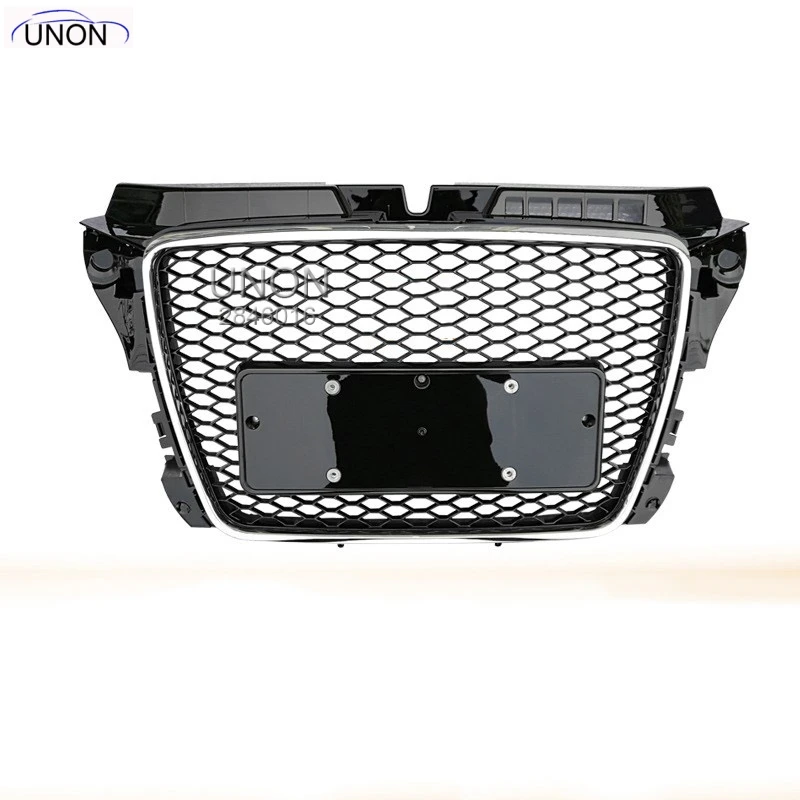 

RS3 Style Chrome frame Black Front Bumper mesh Grill Grille Car styling For Audi A3 S3 RS3 2009 2010 2011 2012