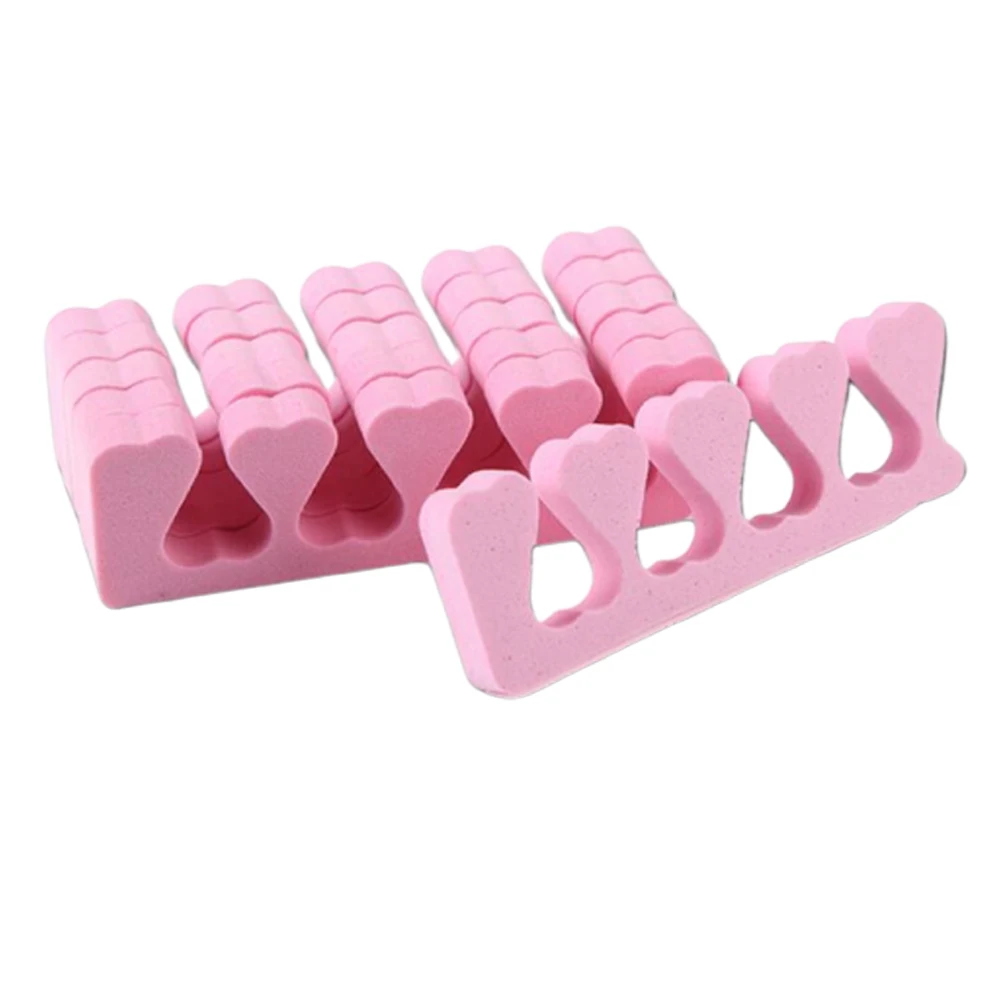 2pcs Nail Art Toe Separator Soft Foam Sponge Foot Finger Toe Separators