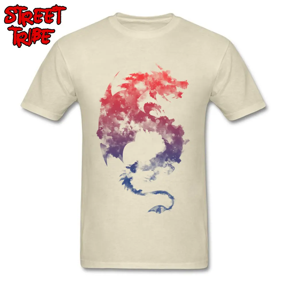 Dragons myth Casual Short Sleeve T Shirt Summer O Neck 100% Cotton Mens T Shirt Casual T Shirt Fashionable Free Shipping Dragons myth beige