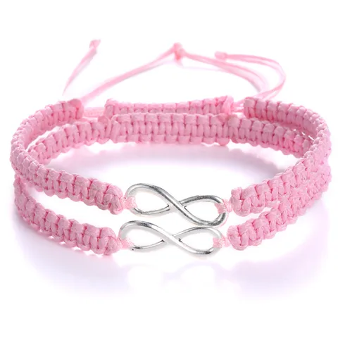pcs New Retro Infinity Handmade Bracelet Set Friendship Bracelet Set Love Couples Bracelets & Bangles Set Infinity Jewelry