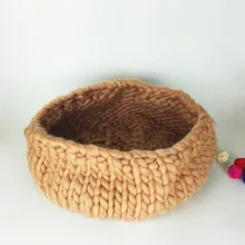 Лучший кокон, массивный вязаный кокон, гнездо для фотосессии, тканая корзина ручной работы для новорожденных, Детская лодка, коробка