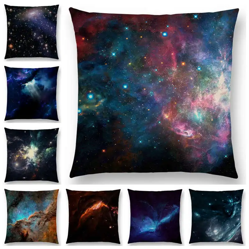 

2017 New Secrets of The Universe Dreamy Nebula Amazing Galaxy Astronomy Sofa Throw Pillow Case Home Decor Cushion Cover