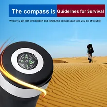 Горячая Портативный автомобильный пепельница для сигарет Авто Грузовик Светодиодный пепельница с Campass BX