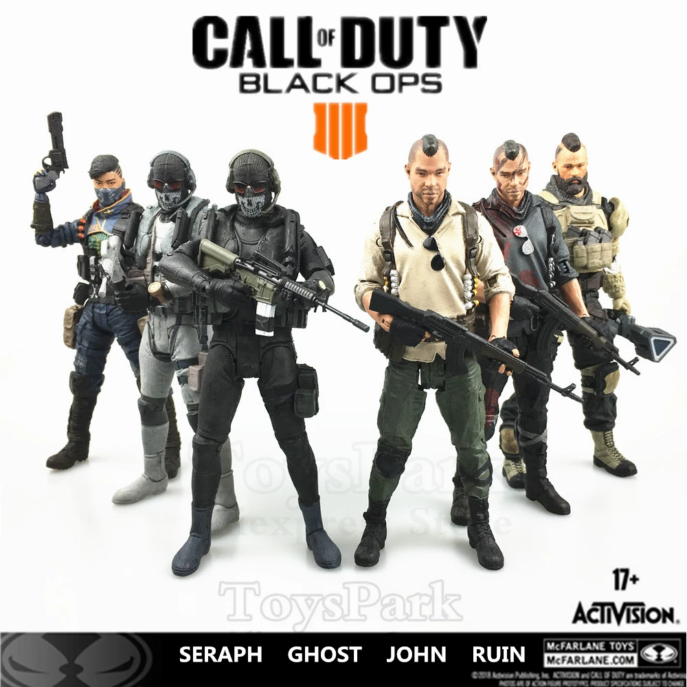 COD Call Duty Black Ops 4 PS4 Game SOAP GHOST SERAPH RUIN 7\