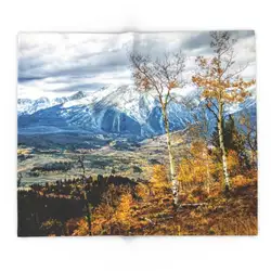 Одеяло Пользовательские Колорадо осень Флисовое одеяло диван/кровать/Самолет путешествия пледы Постельные принадлежности Полотенца