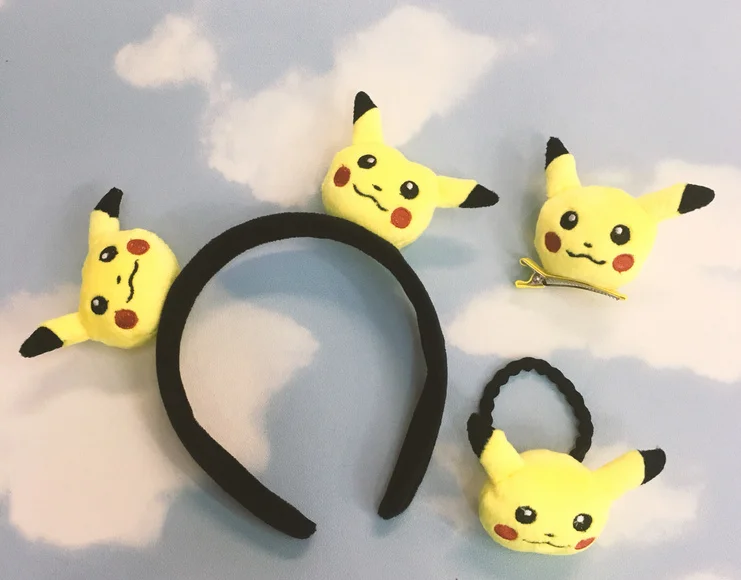 

3Designs - Kawaii Smiley Face CAT 4-5CM Approx. Plush Stuffed Toy Doll , Use as hair tie , hairband , hairpin plush toys