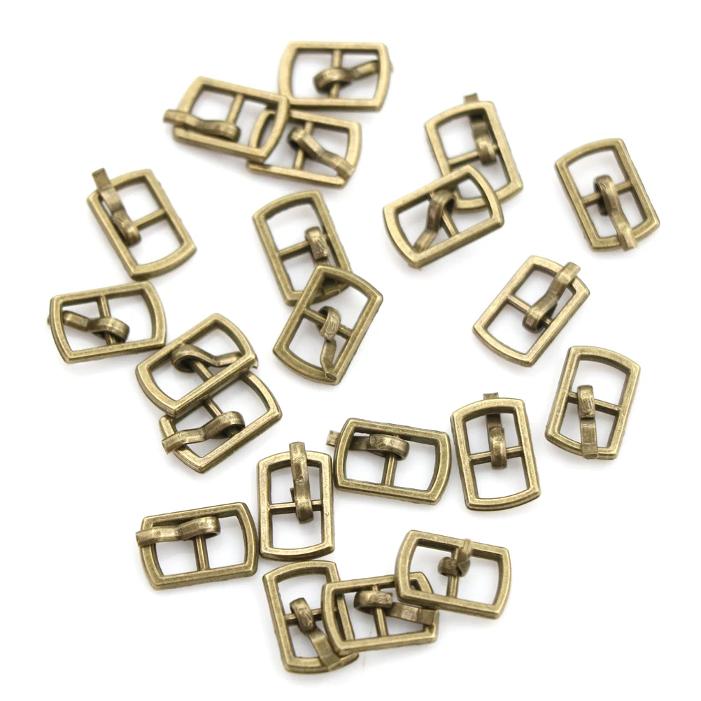 4.5mm Mini Doll Buttons Ultra-small Tri-glide Buckle Doll Belt Buckle Doll Shoes Buckle Blyth Doll Clothing Buckles 10pcs