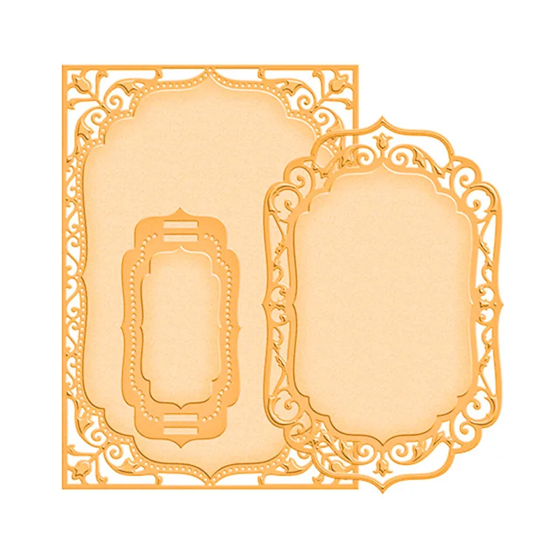 

DiyArts Dies Frame Lace Metal Craft Card Making Dies Frame Metal Cutting Scrapbook Dies Background New Arrival Album Decor