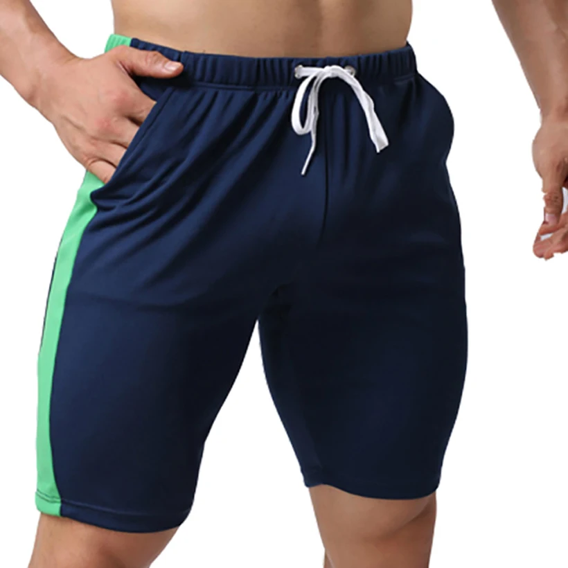 Brand Summer Patchwork Mens Outdoors Active Running Shorts Male
