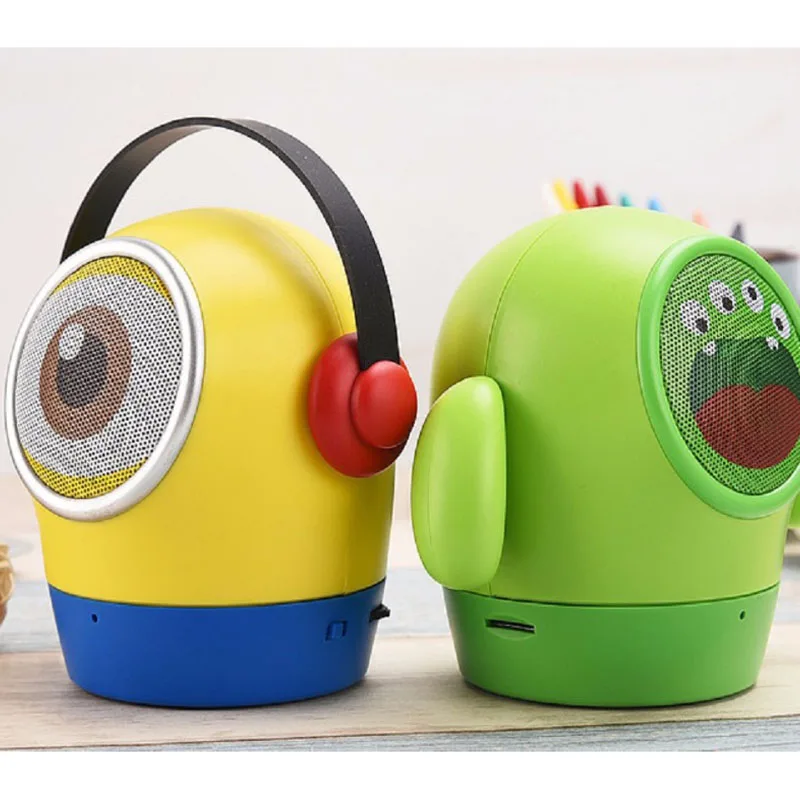Мультяшные Миньоны портативный Bluetooth динамик беспроводной сабвуфер системы