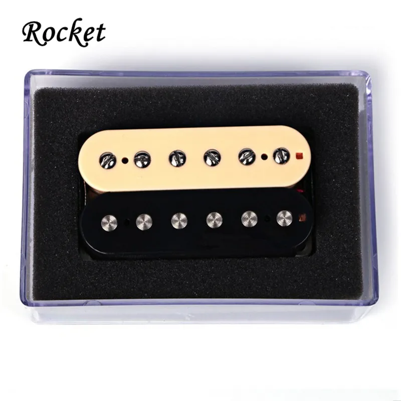 Rocket 1 Set' Black With Yellow Humbucker Double Coil Electric Guitar