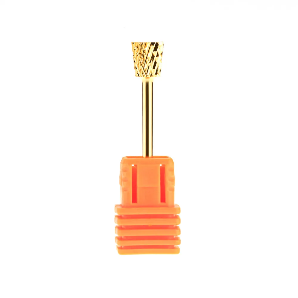 

Pro Electric Cylinder Carbide File Drill Bit Golden Nail Art Tool #06