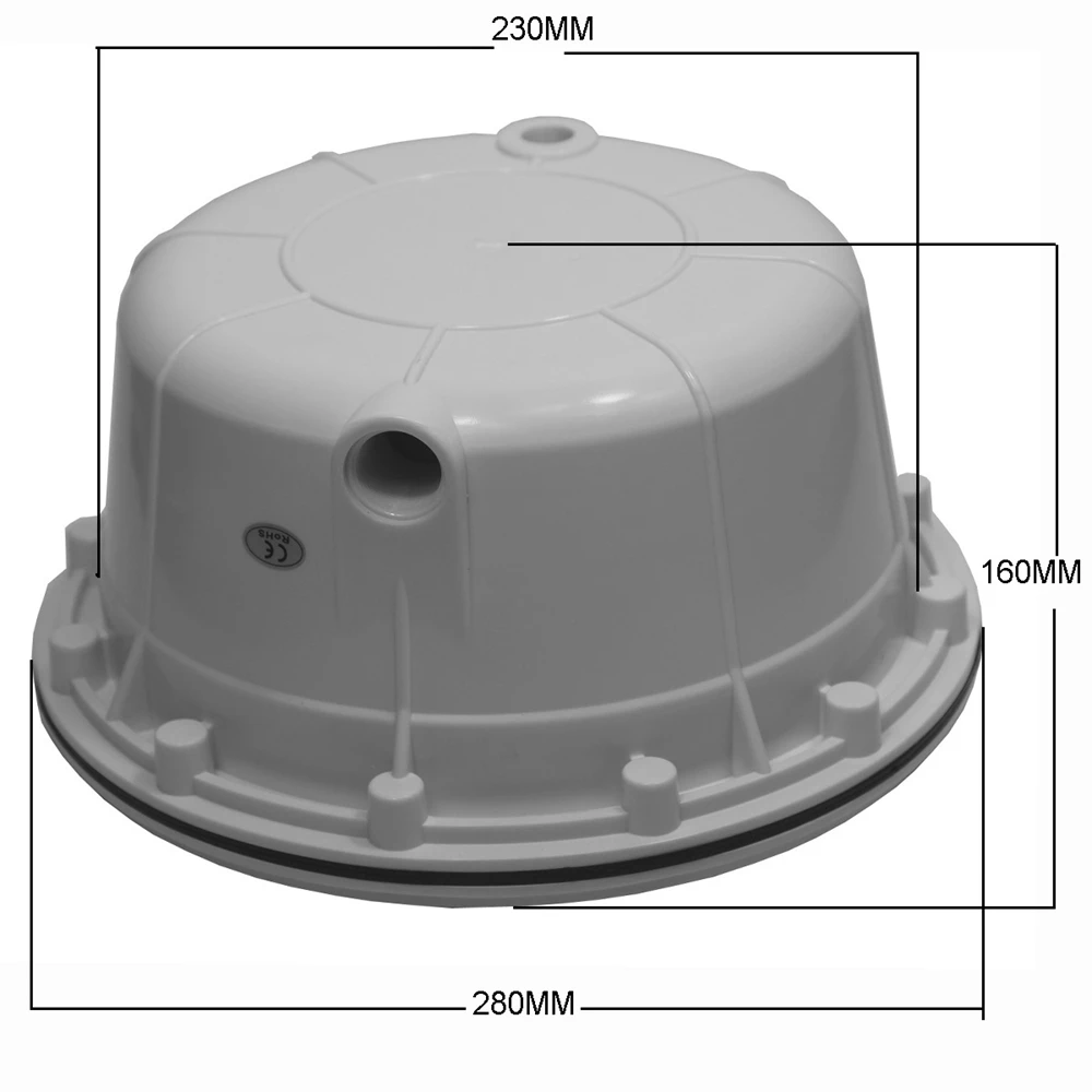 PAR56 бассейн лампа ниша и корпус ПВХ материал с уплотнительным кольцом для лайнера и бетонный бассейн