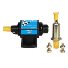 CarBole Mini Electric Fuel Pump Solid Petrol Pumps 12V 5/16 Inch 4-7 P.S.I. for 4,6 & 8 Cylinder Carburetor - 2 Wire Design CarBole Mini Electric Fuel Pump Solid Petrol Pumps 12V 5/16 Inch 4-7 P.S.I. for 4,6 & 8 Cylinder Carburetor - 2 Wire Design