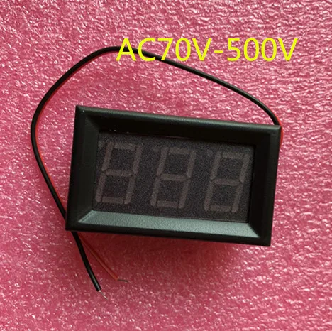 

10pcs RED 2 wire 0.56-inch DC digital voltmeter AC70V-500V Home Use Voltage Display