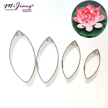 

Mijiang Stainless Steel Water Lily Petal Cutters Set DIY Fondant Cake Decorating Tools Sugar Paste Cookie Mold Bakeware A342