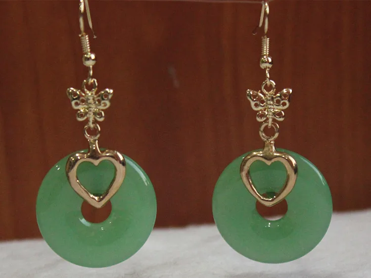 2 choix de gros nouvelle зачатие 25 мм верт камни 18kgp/argent plaqu lady charme boucles d'oreilles|boucle argent|argent