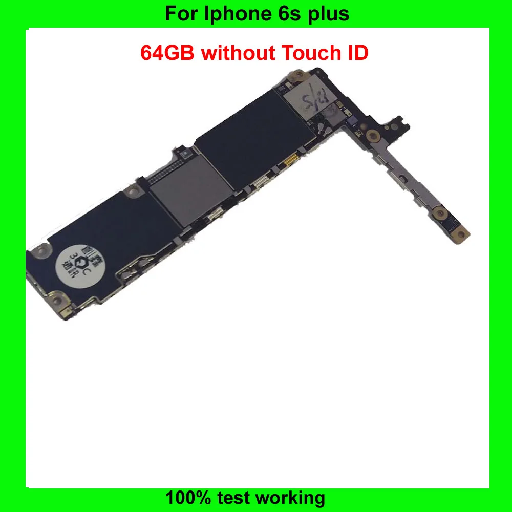 

64GB Original Motherboard For iPhone 6S plus Unlocked Mainboard With IOS system Logic Board without Touch ID Function mian plate