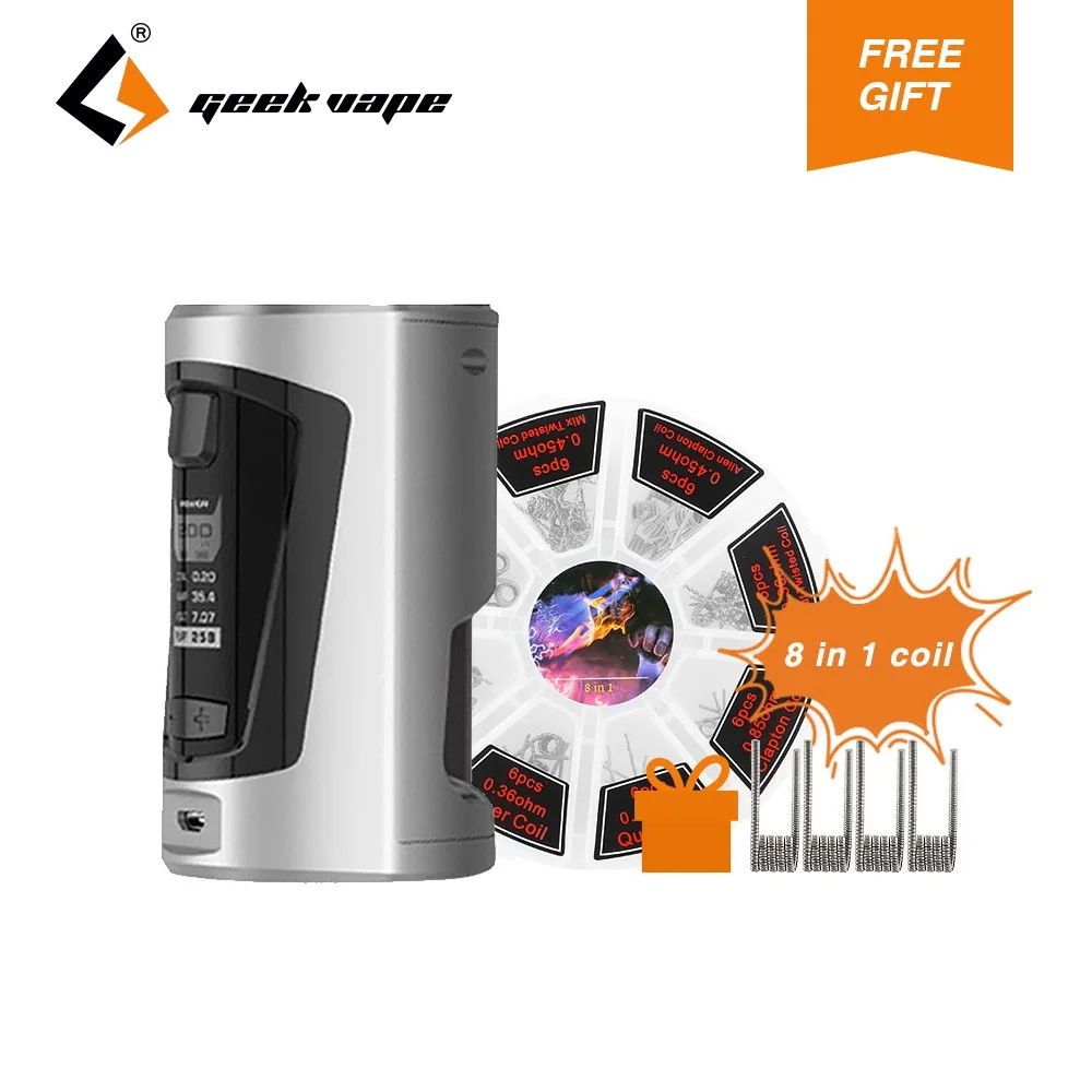 

Hot Sell GeekVape GBOX Squonker 200W TC MOD 200W Output No 18650 Battery Mod Geekvape GBOX Squonker Box Mod w/ 8ml Squonk Bottle