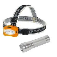 Everbrite LED Flashlight Head Light 50 Lumens Flashlight Outdoor Camping Light Set