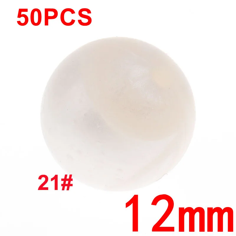 41 Metallic White 50 шт., 12 мм, круглые силиконовые бусины для прорезывания зубов, BPA бесплатно, Детские Прорезыватели, соски, клипсы, цепочка, сделай сам, для детей, жевательные игрушки для душа, подарок - Цвет: 41 Metallic White