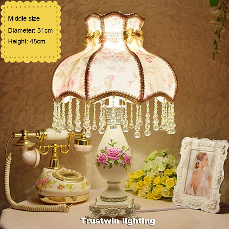 Европейский дворец принцесса девочка подарок настольная лампа светильник Свадьба искусство декоративная настольная лампа для прикроватной гостиной