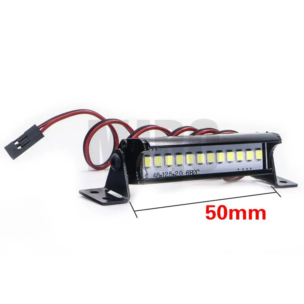 50mm RC LED Light Bar LEDs Lamp 110 RC Car Part for TRX4 90046 90048