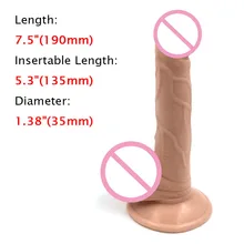 2017 Length19cm huge dildo realistic dildos for women Sex toys for woman Sex fake penis artificial
