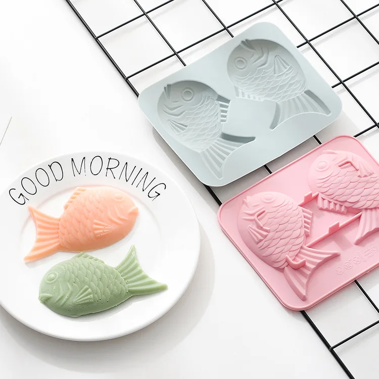 

Silica gel mold bake tool Pisces cartoon cake mold