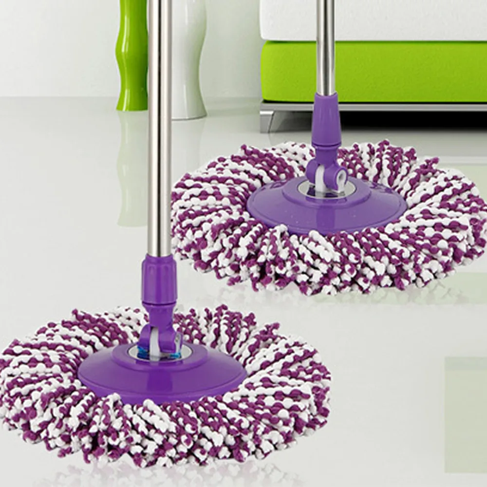 

New Replacement 360 Rotating Head Easy Magic Microfiber Spinning Floor Mop Head House Floor Cleaning Tools #CL30