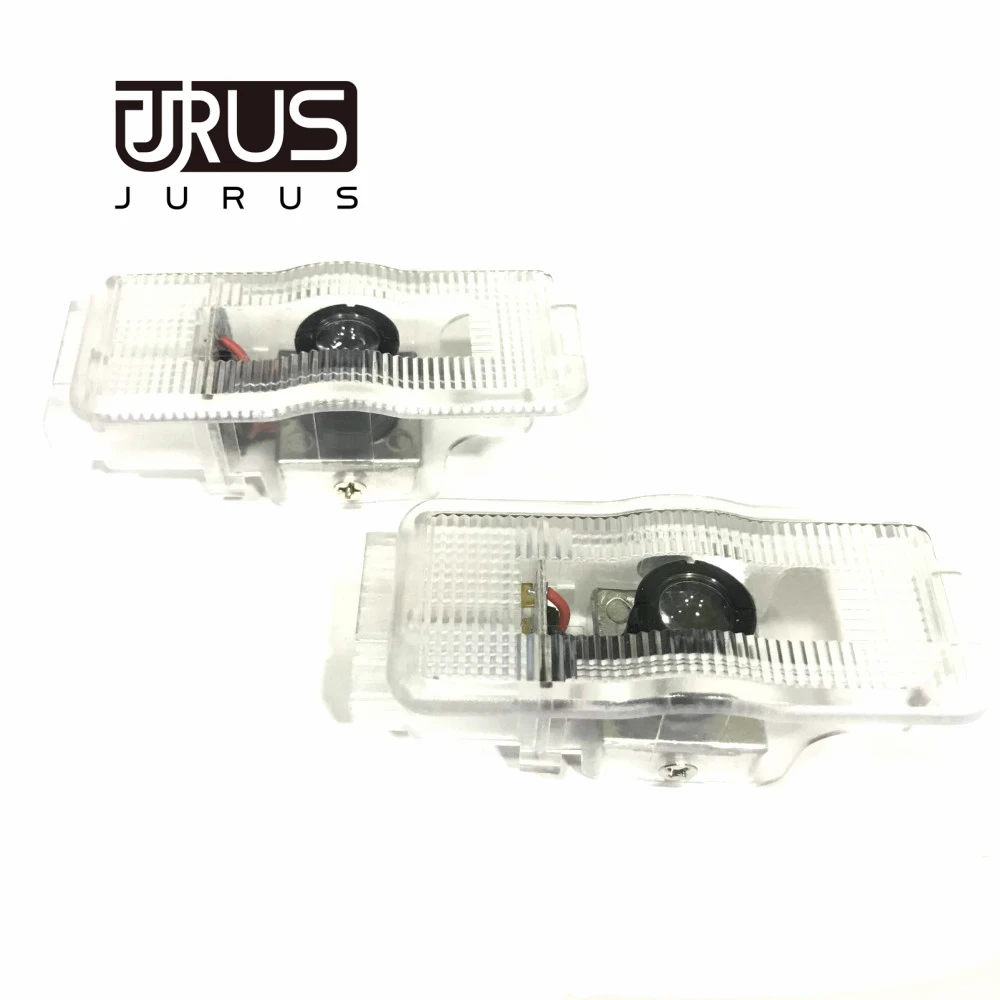 JURUS 2X светодиодный беспроводной Автомобильный Дверной светильник с логотипом для peugeot 508 408 308 3008 4008 5008 CRZ светодиодный лазерный проектор