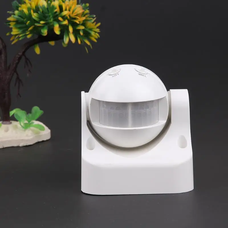 

220V White Motion Sensor Light Switch Iutdoor Energy-Saving 180 Degree Movetion Sensor Switch PIR Infrared Detector Stock