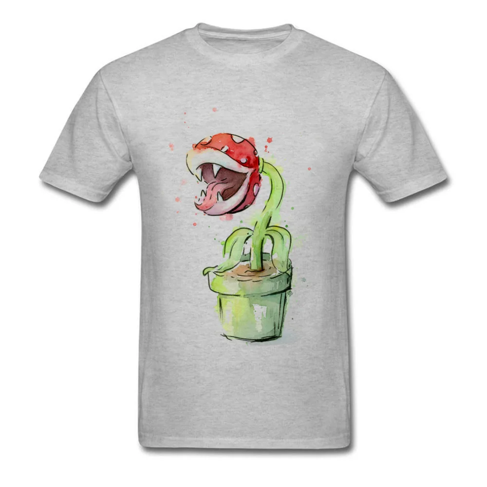 Piranha Plant Watercolor_grey