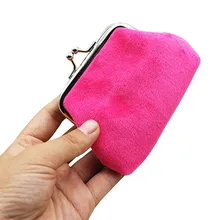 Кошелек женский вельветовый маленький кошелек держатель портмоне клатч сумка