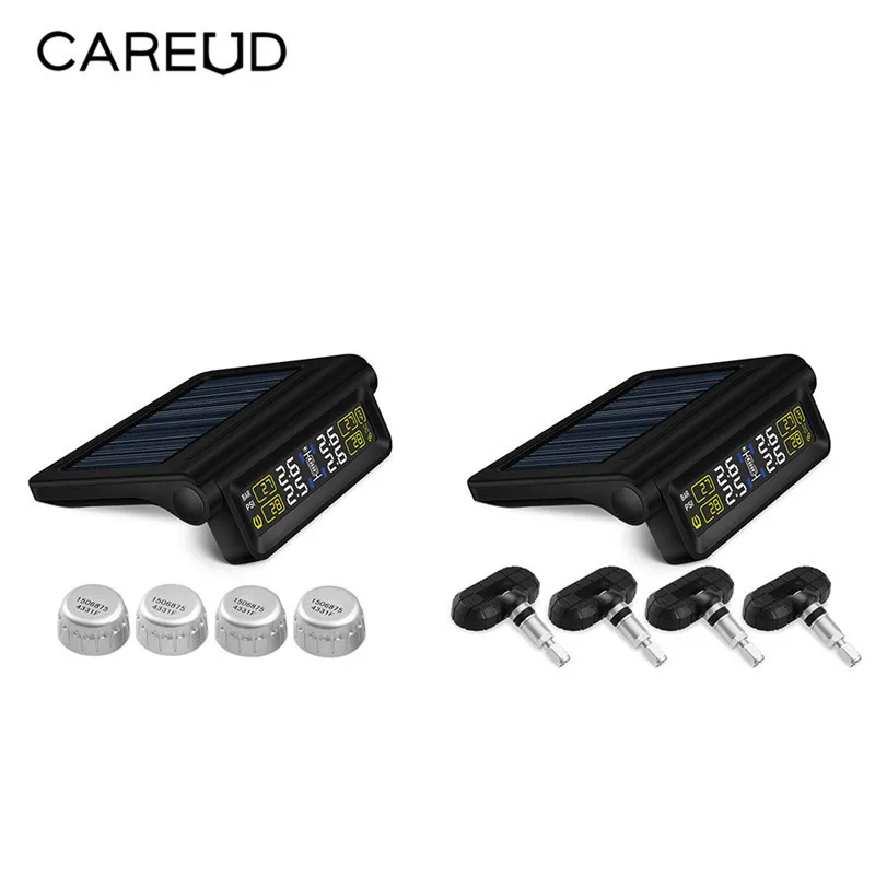 

TPMS Built-in Lithium Battery USB Cable Solar Energy Two Power Supply Car Tire Pressure Monitor T318