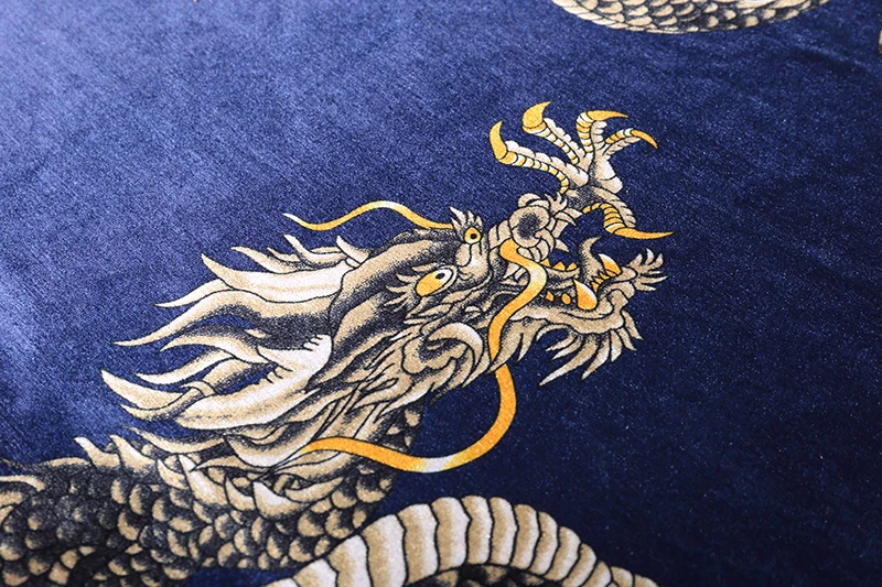 2018 Autumn Fashion Clothing For Men T Shirts Long Sleeve Dragon Pattern T-Shirt Casual Pleuche Man Tops Spring Tees Black  (6)