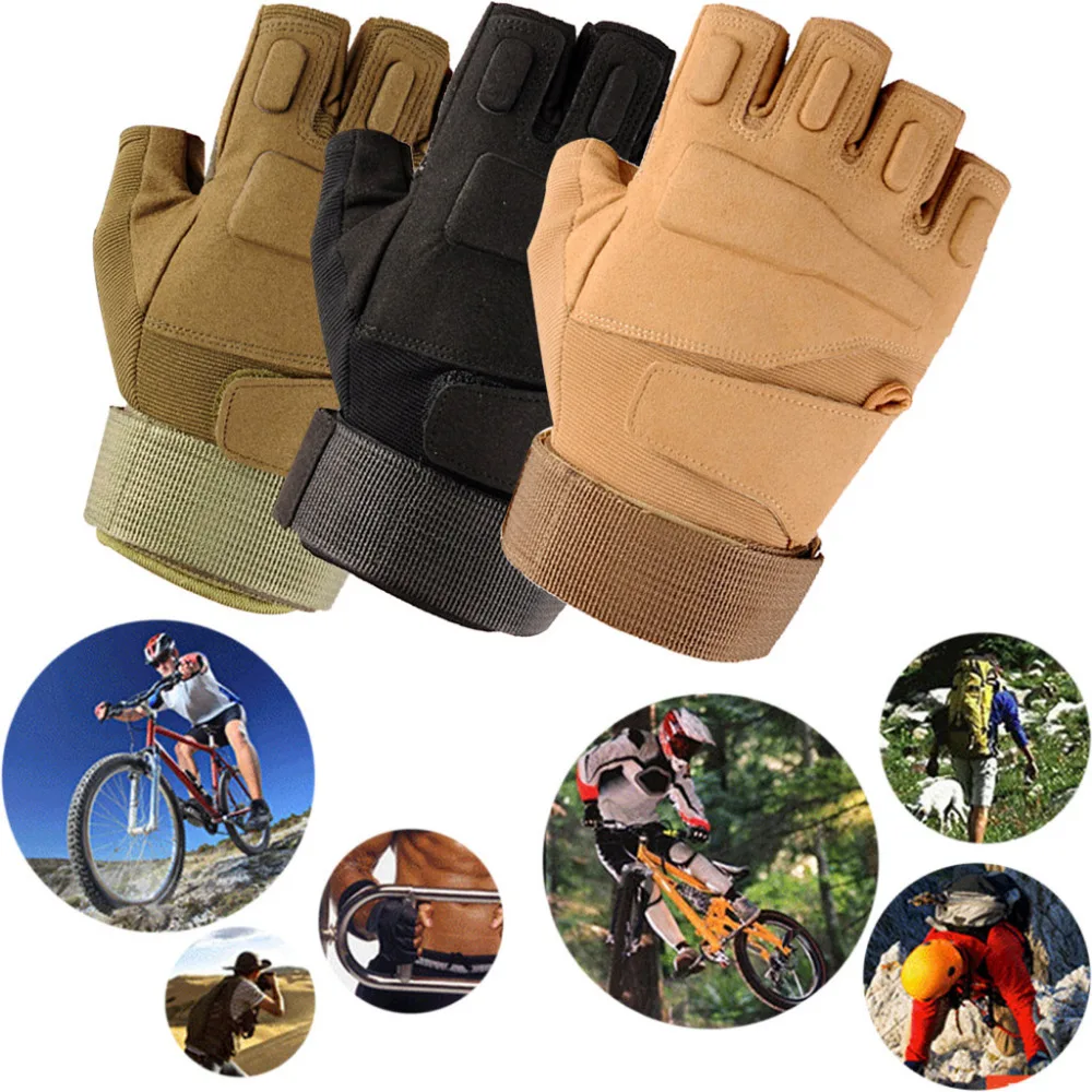 2019 Armor tactical riding half finger gloves hunting horse riding outdoor sports gloves compression and shockproof 40M21 (2)